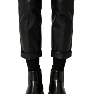 Black Polished Chelsea Boots
