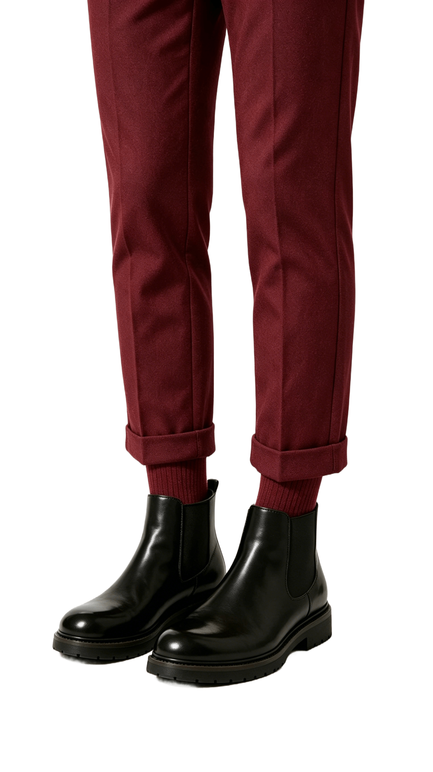 Black Leather Chelsea Boots - Image 2