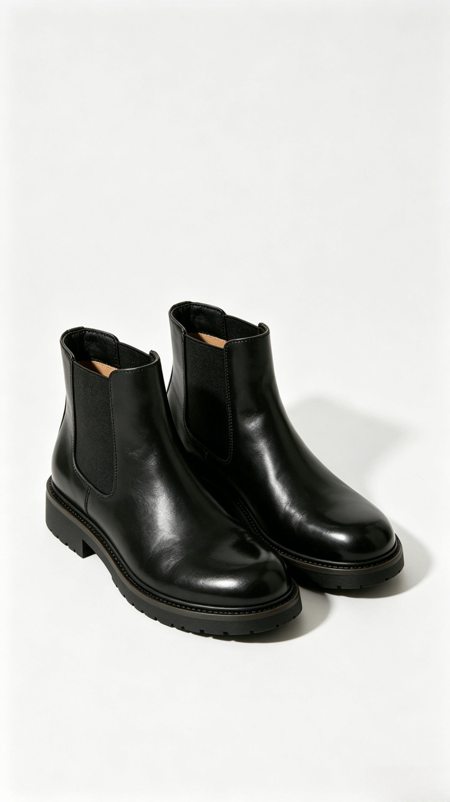 Black Leather Chelsea Boots - Image 3