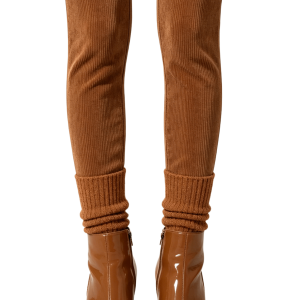 Tan Patent Pointed Ankle Boots