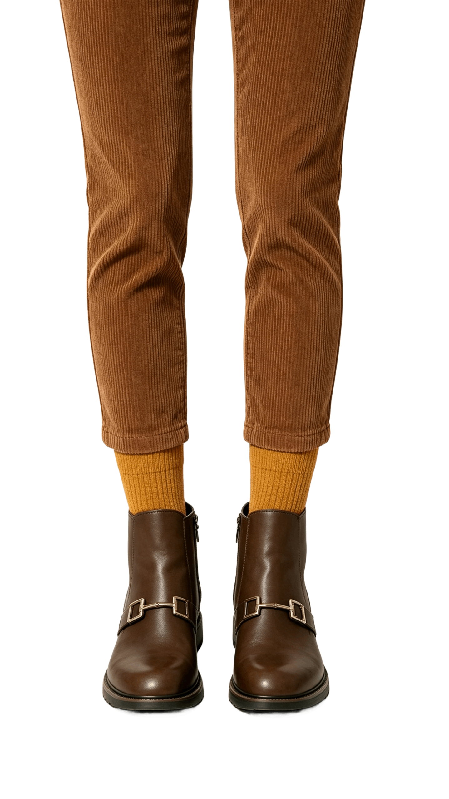 Brown Leather Horsebit Ankle Boots