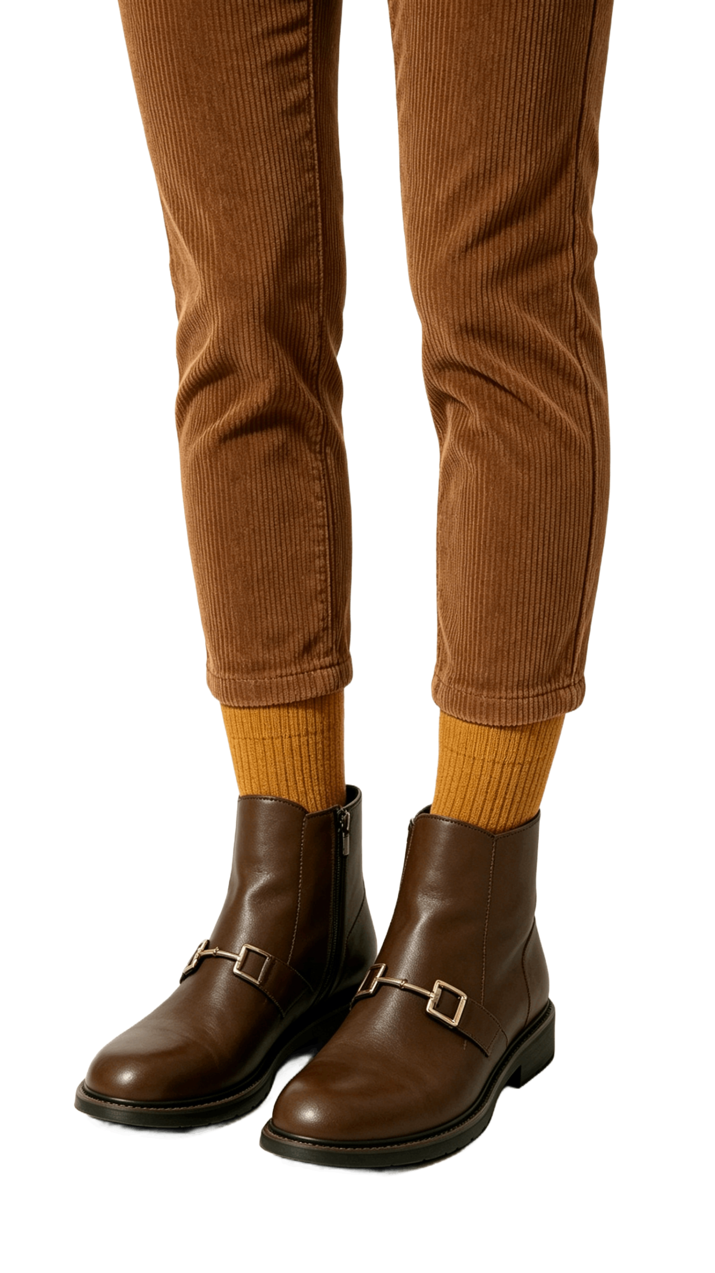 Brown Leather Horsebit Ankle Boots - Image 2