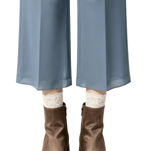 Taupe Satin Round Toe Ankle Boots