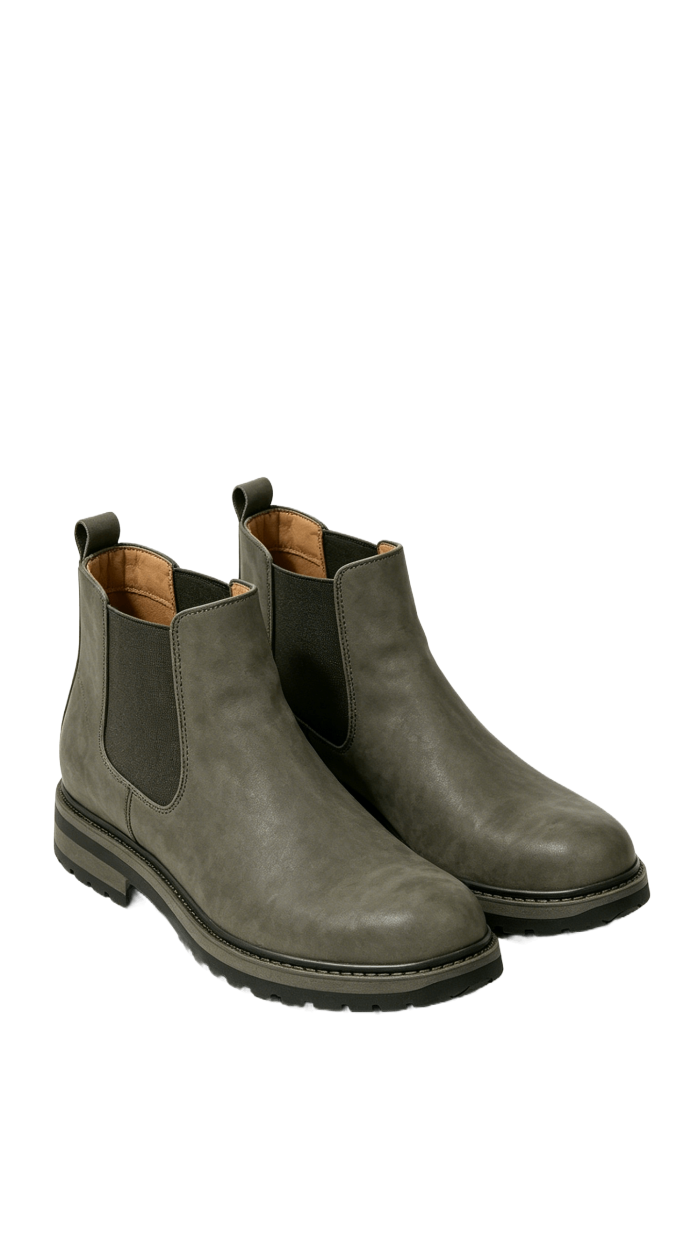 Grey Nubuck Chelsea Boots - Image 3