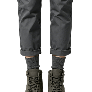 Charcoal Gray Nubuck Ankle Boots