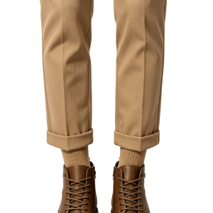 Brown Polished Leather Ankle Boots