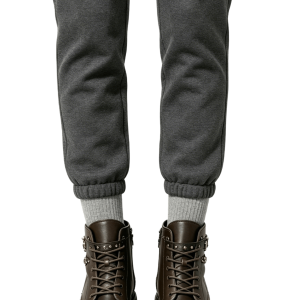 Dark Brown Studded Leather Boots