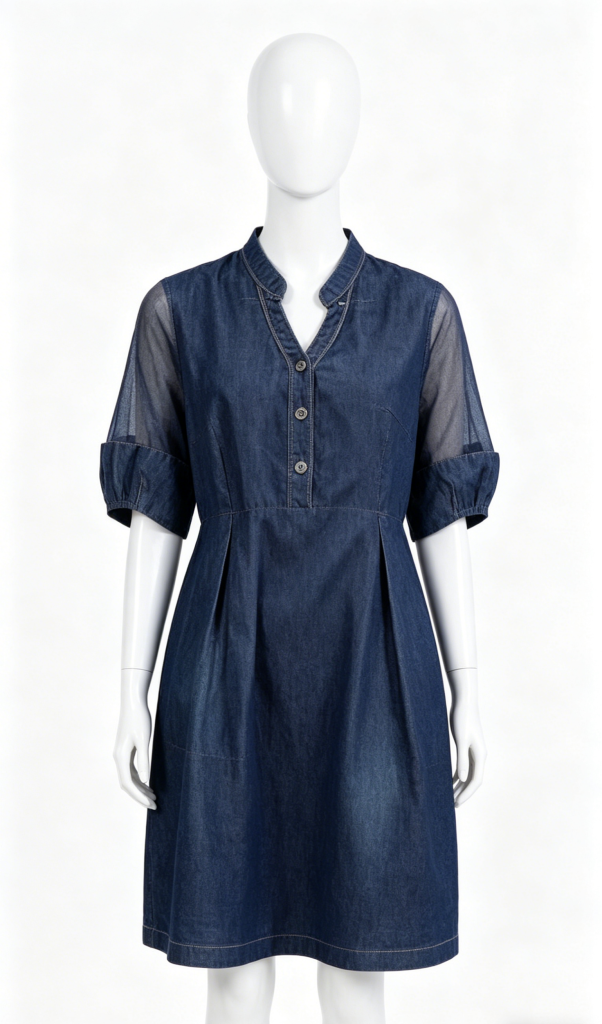 Dark Denim Midi Dress