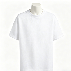 White Loose Fit Basic T-Shirt