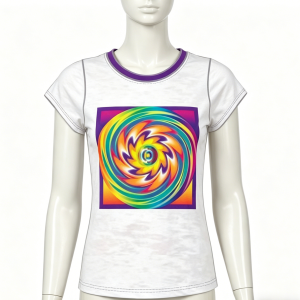 Colorful Swirl Print T-Shirt